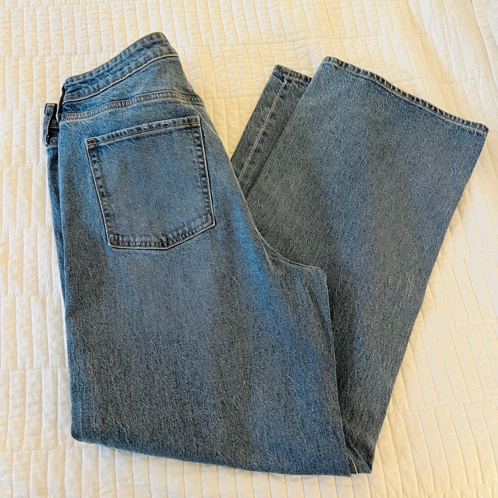 Old Navy Women's Blue Wide Leg Jeans - Classic Denim Flare